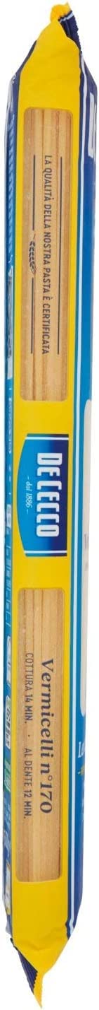 10 Pasta De Cecco 100% Italiana Vermicelli n. 170 Pasta 500 g