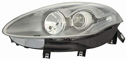 FARO DEPO H1-H1 C/MOTORE ELETTRICO PARABOLA GRIGIA INDICATORE DIREZ. BIANCO FIAT BRAVO >01-'10 - DX