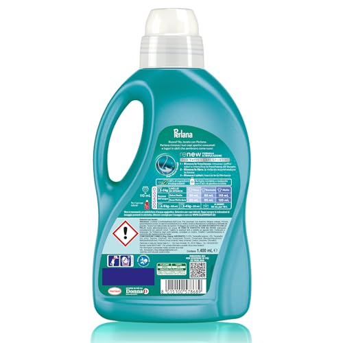 Perlana Detersivo Sport (28 lavaggi), Detersivo lavatrice liquido per tutti i capi sportivi, Detersivo capi sportivi per rimuovere i cattivi odori e mantenere l'elasticità