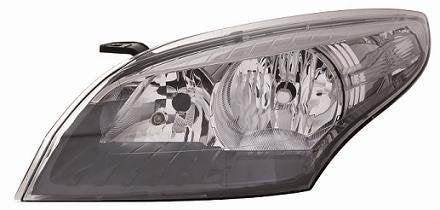 CG94 PROIETTORE H7-H7 CON MOT. ELETT. [Lato SX] PARABOLA CROMATA - BORDO NERO Per Auto: MEGANE