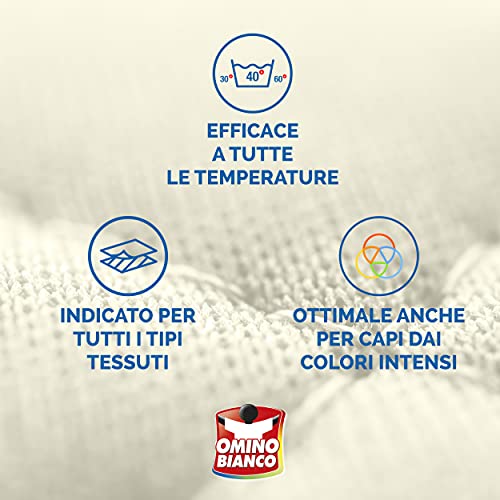 Omino Bianco - Fogli Salva Colore, Struttura a Nido d'Ape, Catturano il Grigio e i Colori Dispersi nel Lavaggio, 40 Pezzi + 16 Omaggio