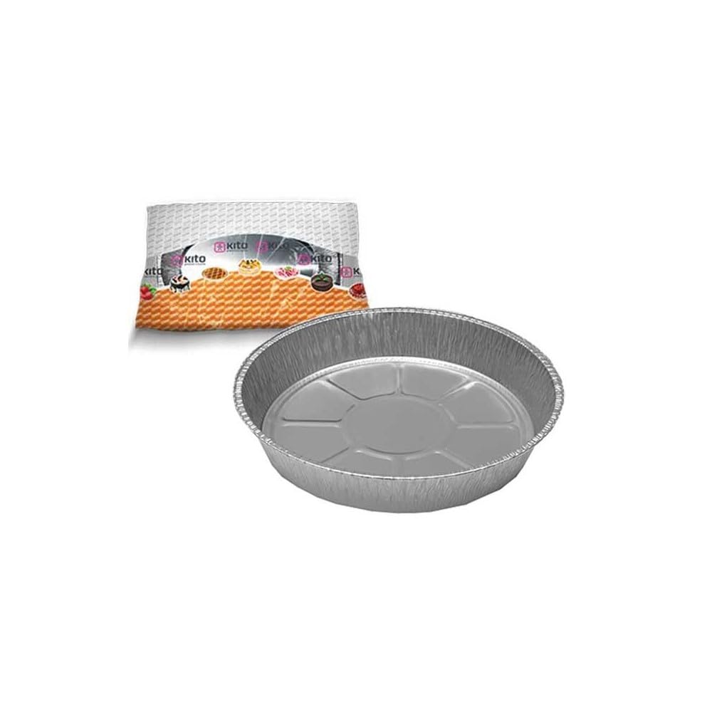 Vaschetta in alluminio per torta diametro 29cm 8 porzioni, 2 pezzi
