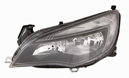 FARO DEPO H7-H7 C/MOT. ELETTRICO E LUCE DIURNA LED PARABOLA NERA OPE.L ASTRA J - 01/'13>07/'15 - SX