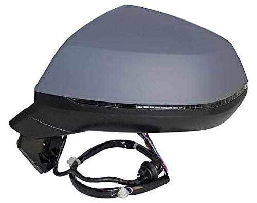 CG94 RETROVISORE ELETT. Termico Rib. C/Mem. C/FANALINO Sinistra [Lato Guida] per Auto: Q7 - Calotta da VERNICIARE - 15PIN Lane Assist - Vetro ASF.