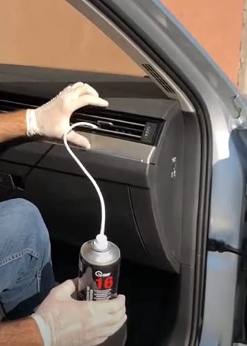 VMD Italia - VMD 16 - Igienizzante per Climatizzatori, Bomboletta Spray con Cannula da 60 cm, Elimina Odori, Igienizzante Auto, Kit Pulizia Auto, 400 ml