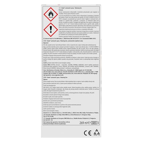 Glade Sense & Spray, Profumatore Ambiente con sensore di movimento, Fragranza Sandalo di Bali, Confezione da 1 Diffusore e 1 Ricarica