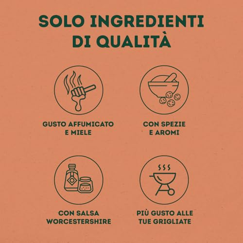 Calvé Salsa Barbeque al Miele, Formato 250 ml, Salsa Bbq al Miele, Ideale per Carni Bianche e dal Sapore più Intenso, Combina la Nota Affumicata con la Dolcezza del Miele, Bottiglia 100% Riciclata