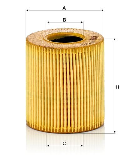 MANN-FILTER HU 711/51 X Oil Filter, Oil filter set with gasket, Gasket set for Cars + Mobil 1 ESP 5W-30 Engine Oil, 5L