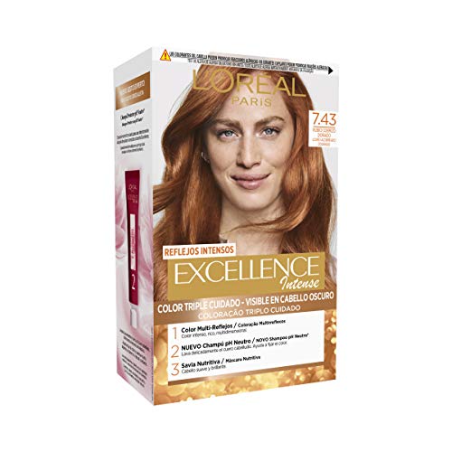 L'Oreal Excellence Intense Crema Colorante per Capelli, Biondo Ramato Dorato - 60 ml