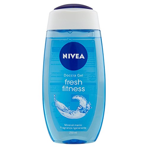 Nivea Doccia Gel Fresh Fitness, Bagnoschiuma Minerali Marini e Fragranza Rigenerante, 3 Confezioni da 250 ml