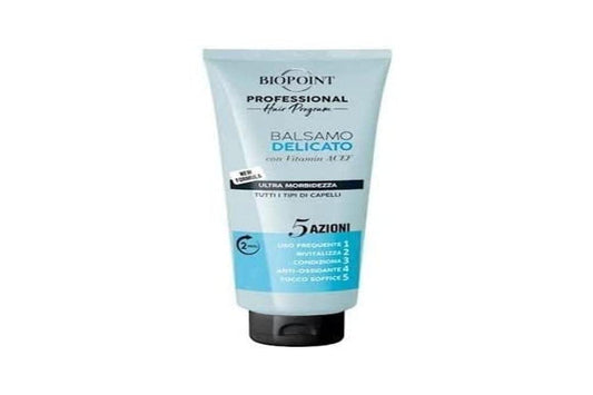 Biopoint Balsamo Delicato Ultra Morbidezza per tutti i tipi di Capelli, Mini Taglia da Viaggio 75 ml