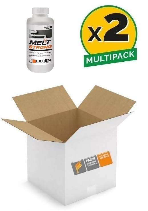 Faren MELT STRONG, Disgorgante Granulare Effervescente,Stura Wc Lavandino,Elimina i cattivi odori, 600gr