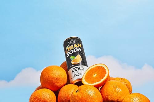 Oransoda Zero | Bevanda Gassata all'Arancia Senza Zuccheri, L'originale Aranciata Italiana con Succo di Arance Siciliane, Senza Coloranti