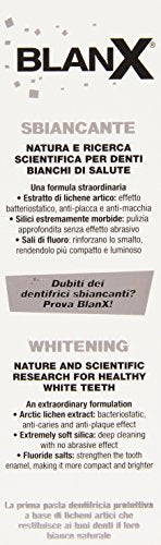 Blanx - Dentifricio Sbiancante, Non Abrasivo a Base di Licheni Artici - 75 ml