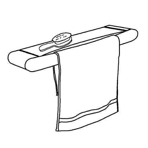 Gimi Telepack 100 Stendibiancheria da Parete in Resina e Alluminio, Stendibili