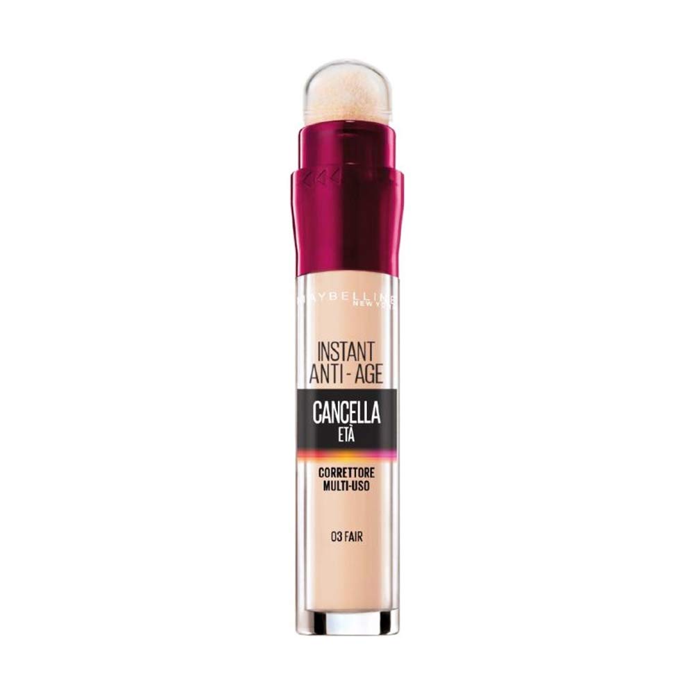 Maybelline New York Correttore Liquido Cancella Età on Bacche Digoji e Haloxyl - 3 Confezioni da 27g