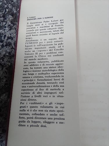 PRINCIPI PER L'AZIONE