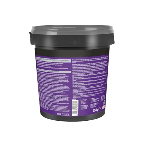 Metylan Ovalit, Adesivo Bianco in Pasta per Parati, Tessuti Murali, Juta, Fibra di Vetro, Fogli di Plastica Metallizzati, Fogli in PVC con Retro in Tessuto, Trasparente da Asciutto, Secchio da 750g