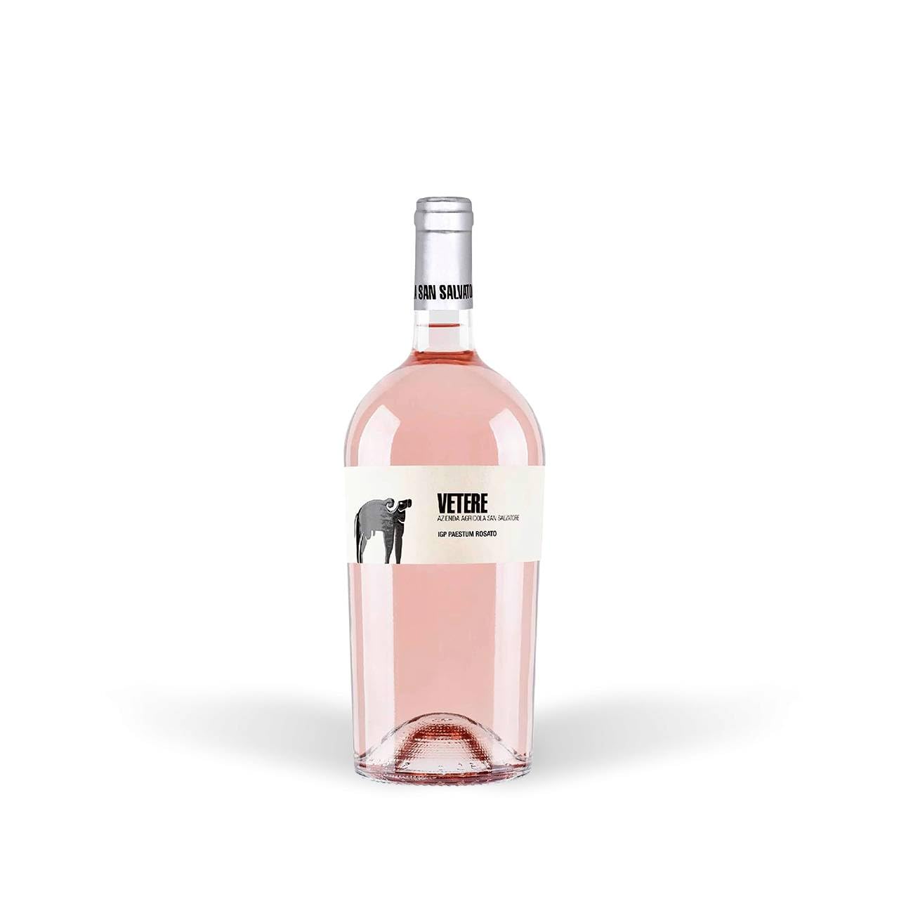 Vino Aglianico Rosato Igt Vetere | Tenuta San Salvatore | Vino Rosè Campania | Bottiglia 75 cl | Paestum Cilento | Idea Regalo