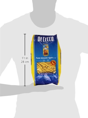 De Cecco - Pasta, Penne Mezzane Rigate - 1000 G - [confezione da 6]