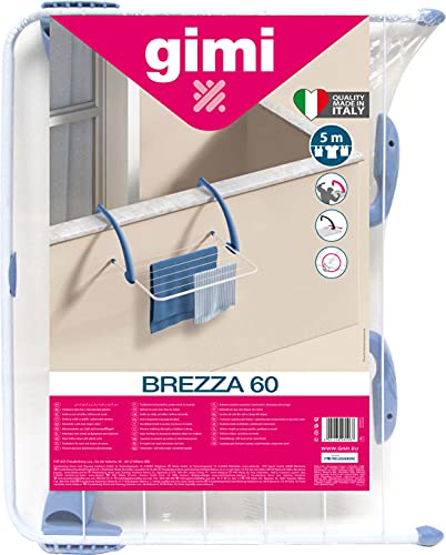Vileda Brezza 60 | Stendibiancheria da balcone | Bracci super resistenti | Bracci regolabili| Facile da aprire e chiudere