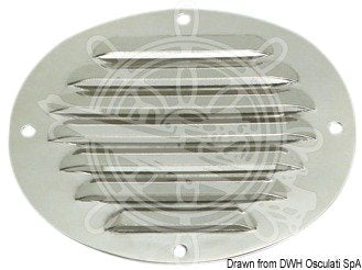 OSCULATI Presa d'Aria Ovale Inox 116 x 128 mm