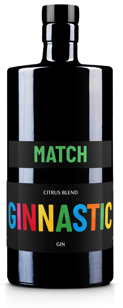 Ginnastic, Gin Match Citrus Blend, 700 ml, Aroma Agrumato con Limoni Freschi e Pompelmo Rosa della Piana di Sibari, Ideale per Gin Tonic, Lemon e Fizz, Idea Regalo, 41.50% Vol.
