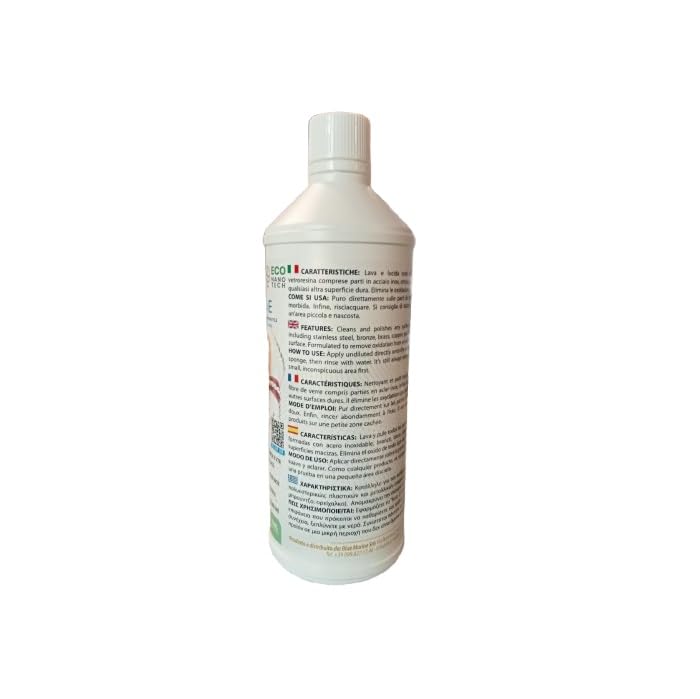 BLUE MARINE Detergente lucidante abrasivo Rust 2.0 Inox, gelcoat, Alluminio, Ottone, Rame e Bronzo. Flacone 1 kg