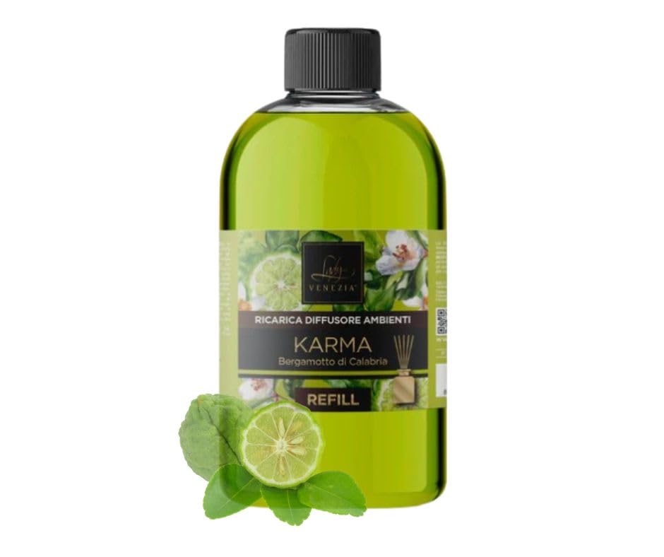 Lady Venezia Ricarica per Diffusore Bastoncini – 500 ML Profumatore Ambiente – Essenze per la Casa - Fragranze Assortite