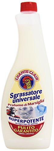 Chanteclair - Ricarica Sgrassatore Universale, Profumo di Marsiglia - 4 flaconi da 625 ml [2500 ml]
