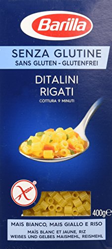 Barilla - Ditalini Rigati, Senza Glutine, Cottura 9 Minuti - 7 pezzi da 400 g [2800 g]