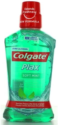 COLGATE PLAX COLLUTORIO ANTIPLACCA 6 CONFEZIONI DA 500 ML MENTA