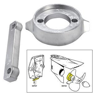 The Amazing Quality Tecnoseal Anode kit W/hardware – Volvo 280 – alluminio