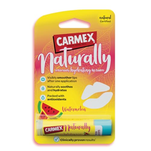 CARMEX Naturlly Watermelon Lip Balm Stick, 4.25g