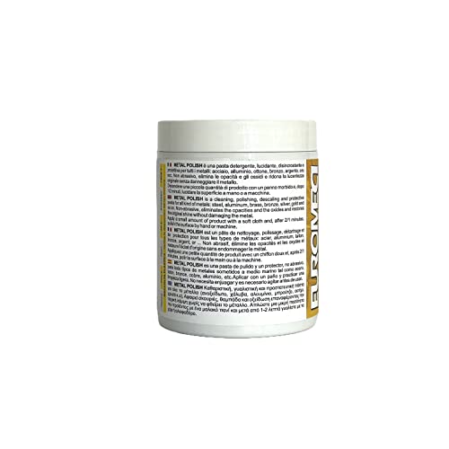 Euromeci Metal Polish, Pasta lucidante per Metalli, 500 ml