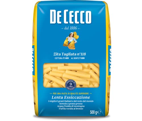 De Cecco Pasta Zita Tagliata - 6 pezzi da 500 g [3 kg]