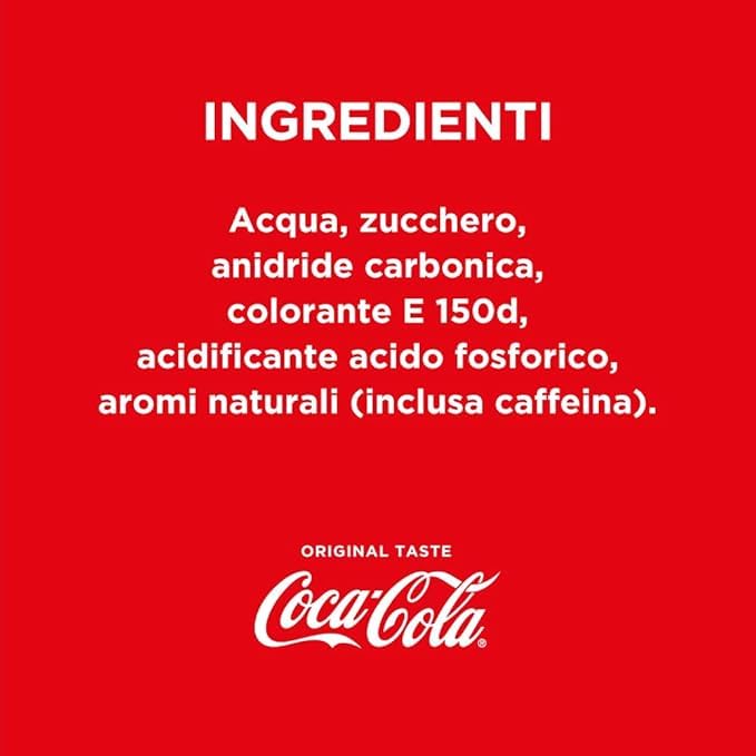 Coca-Cola Original Taste – 6 Bottiglie da 1 L,  bottiglia PET 100%