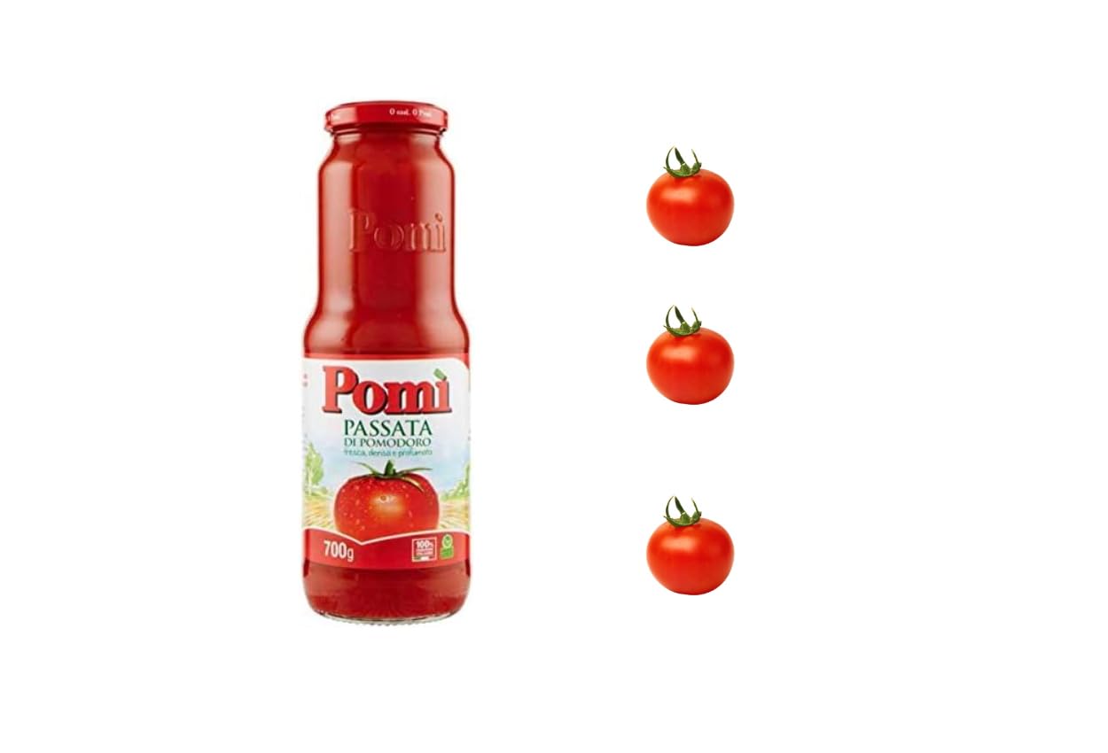 CG94 Passata di Pomodoro POMÌ - 6 bottiglie da 700 gr + 3 Cialde Lucky Caffè in Omaggio