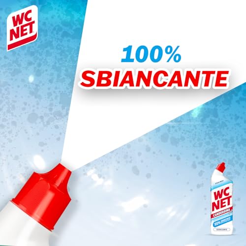 Wc Net - Candeggina Gel Extra White, Detergente per Sanitari e Superfici, Fragranza Ocean Fresh, 700 ml x 3 Confezioni