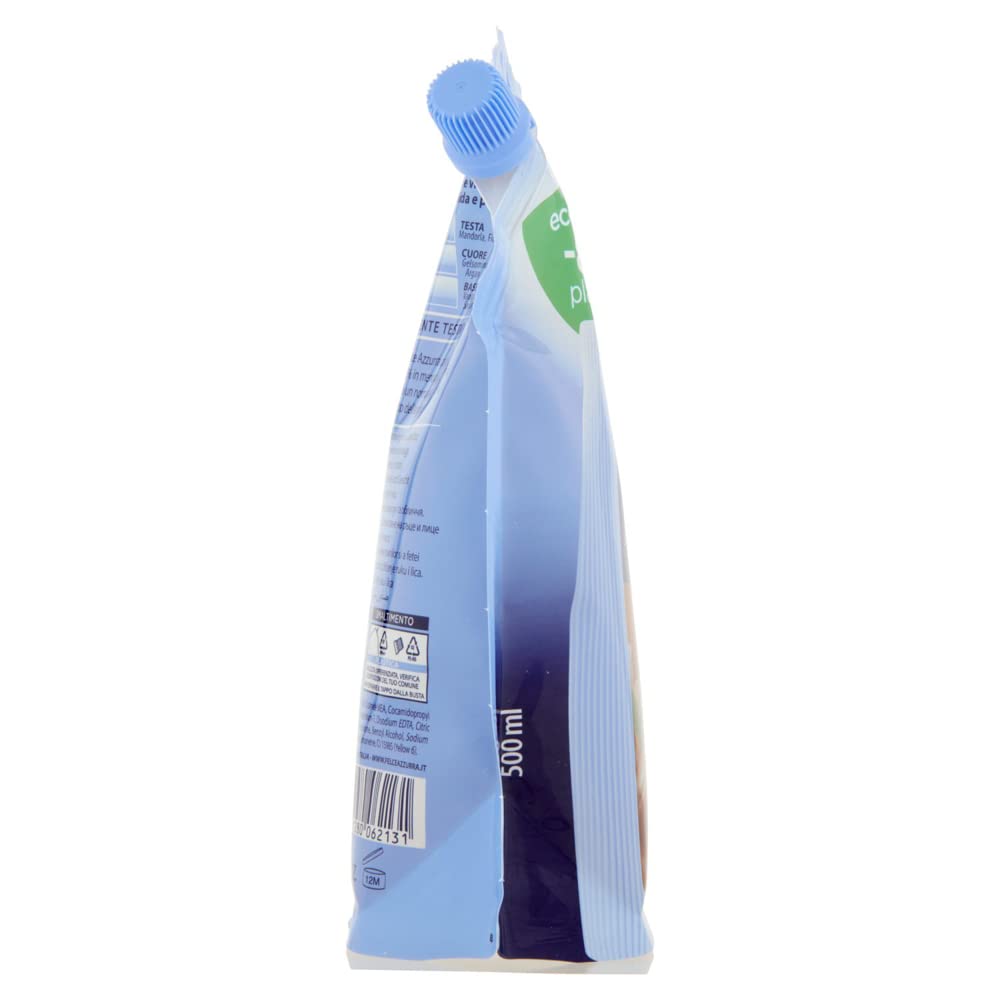 3 x Paglieri Felce Azzurra Ecoricarica Sapone Nutriente Ambra e Argan Sapone Liquido 500 ml