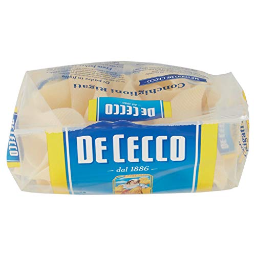 De Cecco - Conchiglioni Rigati n 126, Pasta di Semola di Grano Duro - 6 pezzi da 500 g [3 kg]