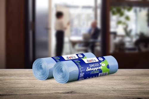 DOLI's Sacchi Spazzatura Profumati per Raccolta Differenziata, Antistrappo e Antigoccia, con Manici, 100% Riciclabile