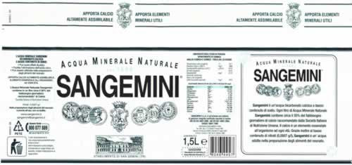 Acqua Sangemini lt. 1.5 x 6 bottiglie