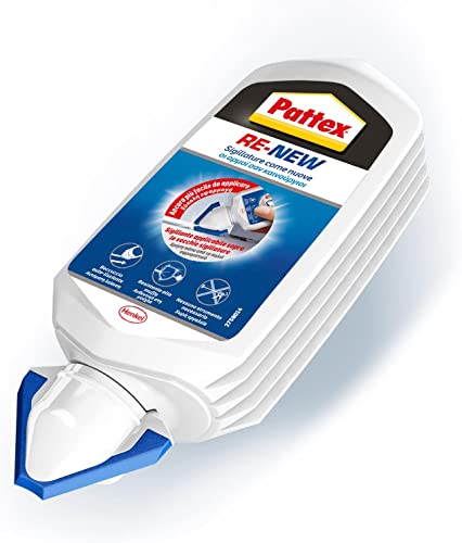 Pattex RE-NEW Bianco, Sigillante bagno e cucina per rinnovo fughe