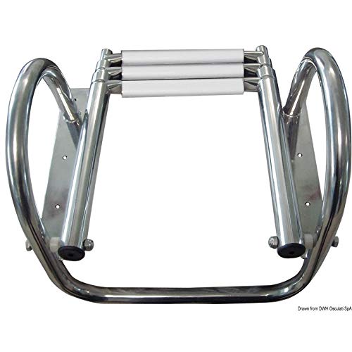 OSCULATI Scaletta 4 gradini Bianchi con corrimano