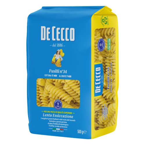De Cecco - Fusilli 34, Pasta di semola di Grano duro - 500 g parent