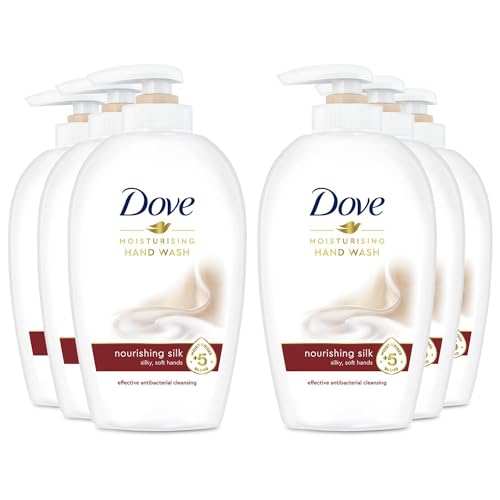Dove - Sapone liquido setificante, confezione dispenser, 6 pz. (6 x 250 ml)
