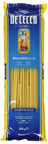 De Cecco - Bucatini, Pasta di Semola di Grano Duro - 6 pezzi da 500 g [3 kg]