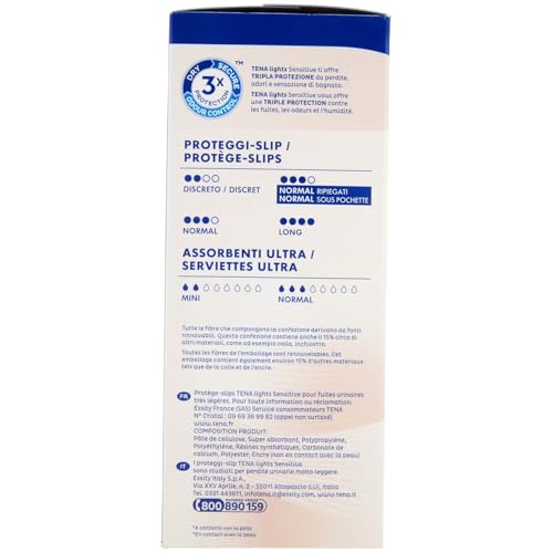 Tena – normale luci di proteggi slip ripiegati 22 pezzi