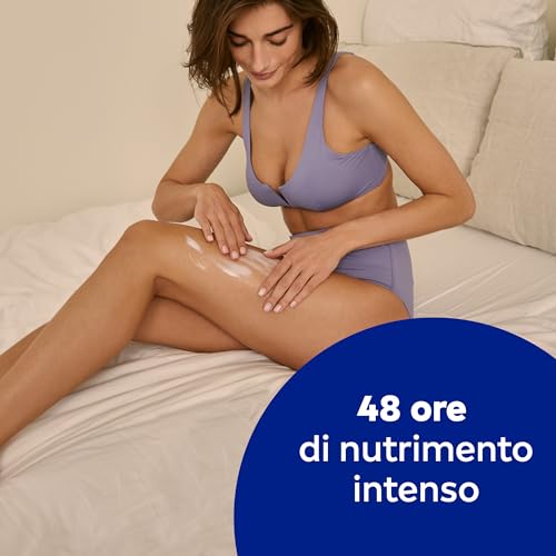 NIVEA Crema Corpo Burro di Cacao 250ml, Crema corpo idratante 48 ore, Crema corpo idratante pelle secca arricchita con Siero Idratazione Intensa, Burro di Cacao & Vitamina E